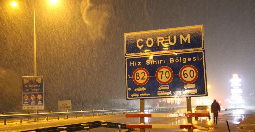 Çorum'da Nisan karı