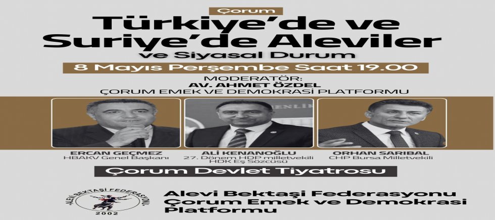 Çorum Devlet Tiyatrosu'nda Önemli Panel: 